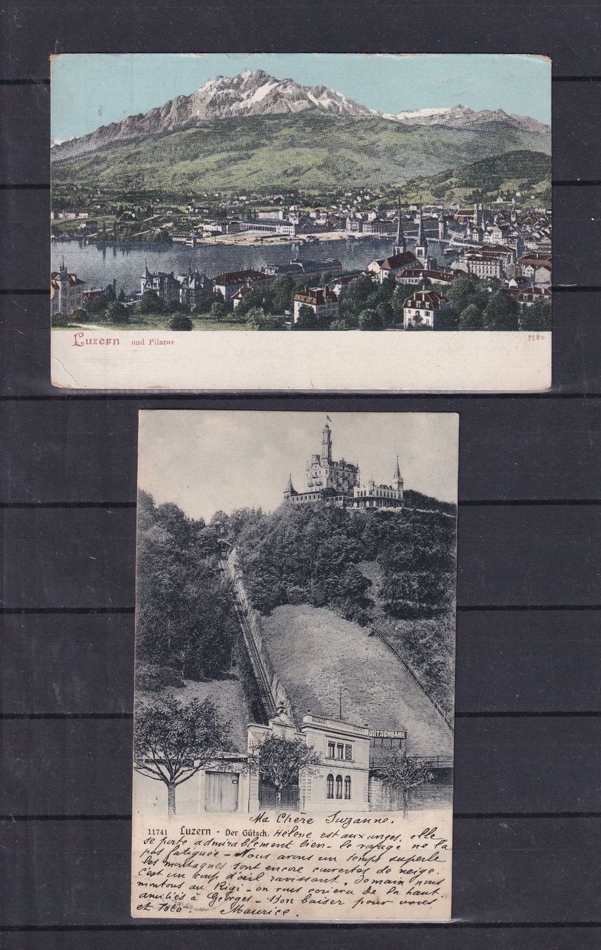 Cartoline postali: Cartes postale LUCERNE  circulées – Usato da Nyon venduto da an54