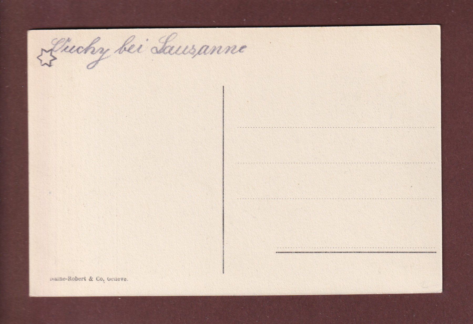 Cartoline postali: LAUSANNE - Ouchy – Usato da Pully venduto da nicecards 1
