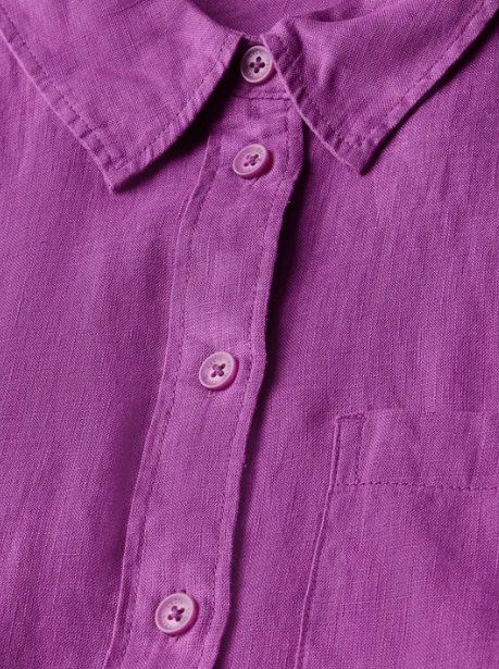 Cecil Camicette: Cecil Leinen Pulli Bluse Hemdbluse XXL Leinen 44 46 Violett – Nuovo e nell'imballaggio originale da Suhr venduto da OhLola 2
