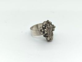 Vintage 800 Silber Ethno Statement Ring 14,7g Gr. 56