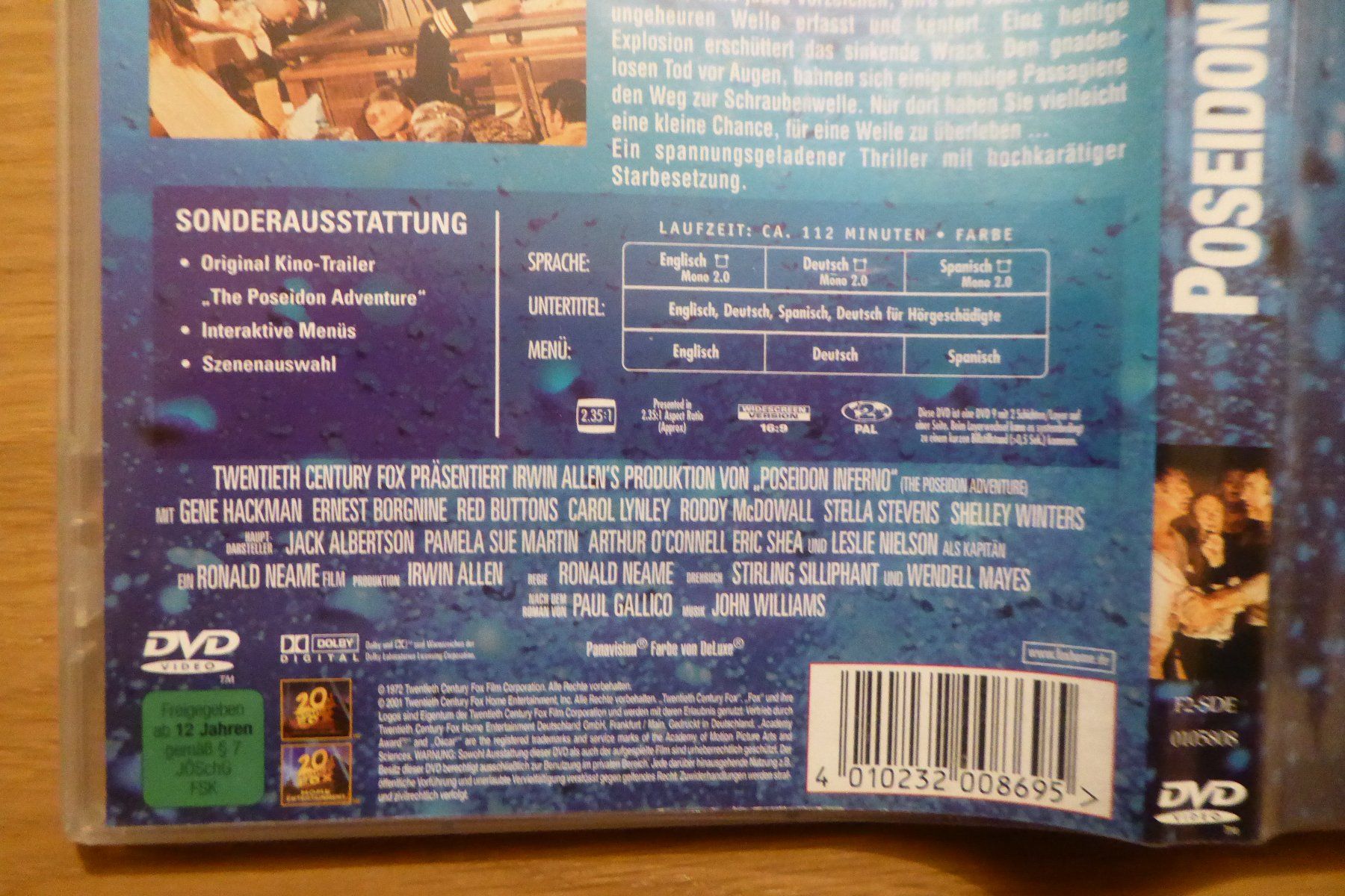 Tutti i DVDs: DVD Poseidon Inferno – Usato da Allschwil venduto da Summelsarium 2