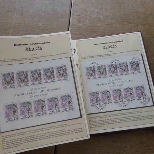 Tutti i francobolli: BLOCKS / BOGEN - Sammlung MONACO 1988 - 1997 siehe 43 Bilder – Usato da Egliswil venduto da Trens01 7
