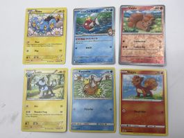 Pokemon Sammelkarten 6 Stck. Shinx Vulpix Karpador mix