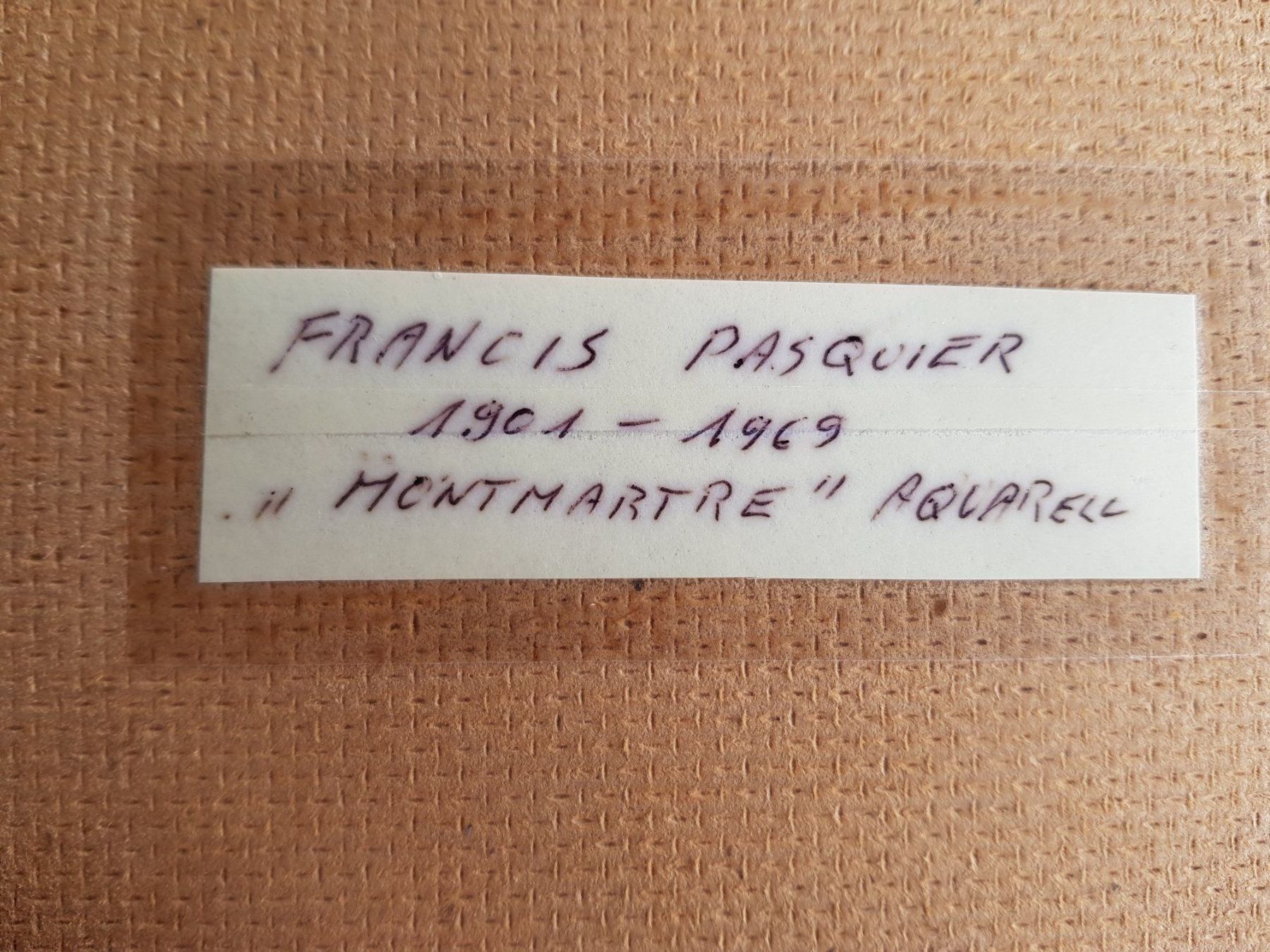 Dipinti: Gemälde Bild Aquarell Francis Pasquier 1901-1969 – Usato da Walterswil BE venduto da Lonitti 3
