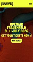 2x 3-Tagesticket - Openair Frauenfeld + Camping + Zelt Depot