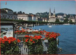 LUZERN Schweizerhofquai mit Hofkirche