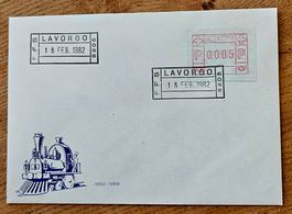 Brief100 Jahre Gotthard-Bahn 1882-1982 Bahnstempel LAVORGO