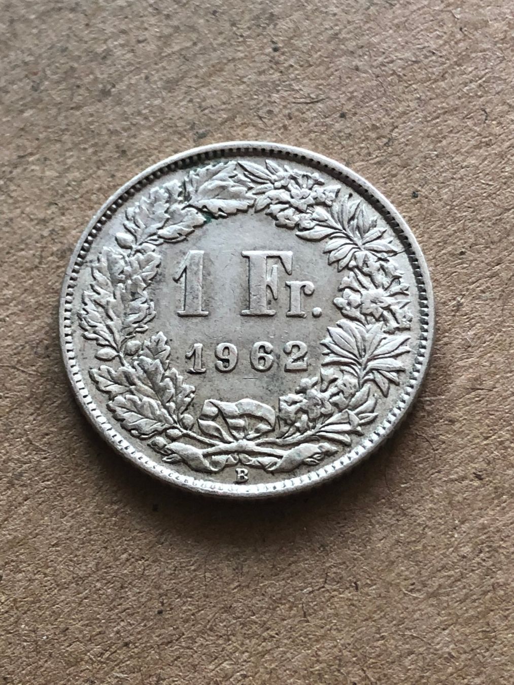 Alle Münzen: 1 Fr. 1962 – Gebraucht aus Schötz von Odpa