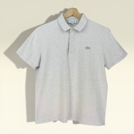Lacoste, Polo, Gris, Taille L, État Impeccable, Été ☀️