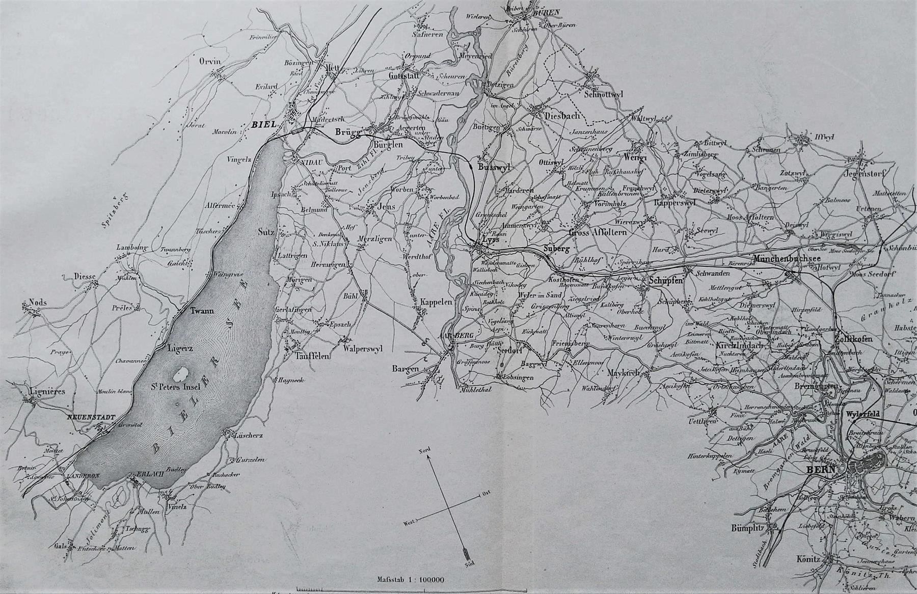 Stiche: Bernische Staatsbahn 1870 – Gebraucht aus Rafz von booksell 3