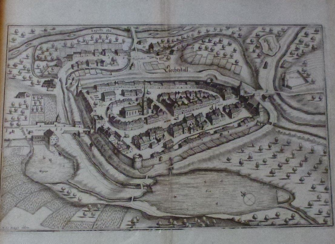 Incisioni: Altes Bild aus Liestal ANNO 1642 – Usato da Walkringen venduto da Casablanca777 1