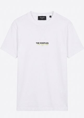 The Kooples Paris T-Shirt – Weiss mit Logo-Print – Grösse S