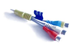 5x Adapter RCA / Chinch auf Klinke, z.T. neu