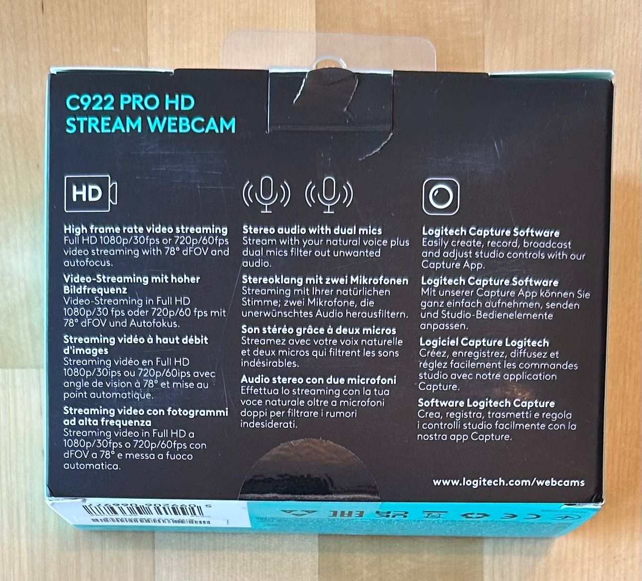 Logitech Webcams: Logitech C922 PRO Webcam mit Stativ – D'occasion à Watt par BOberland71 4