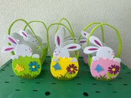 Süsse Osterhasen-Taschen, neu, 6 Stück