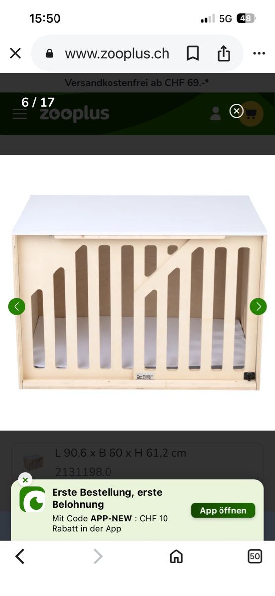 Käfige, Transport & Sicherheit: Hundebox, Hundebett – Neu (gemäss Beschreibung) aus Dintikon von Blevita01 2