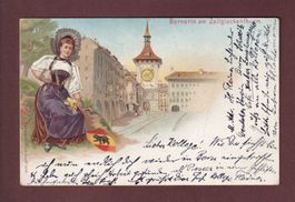 BERN - Bernerin - Zeitglockenturm - 1900 Litho Künzli