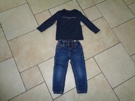 Jeans  Tommy Hilfiger Grösse  98 mit Shirt