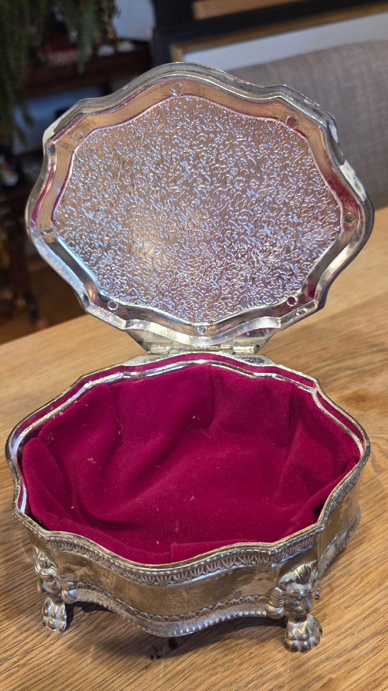 Schmuckkästen: Vintage Schmuckschatulle versilbert – Gebraucht aus Rehetobel von hobirot01 6