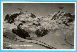 Gornergletscher Gornergrat Grenzgletscher 1924
