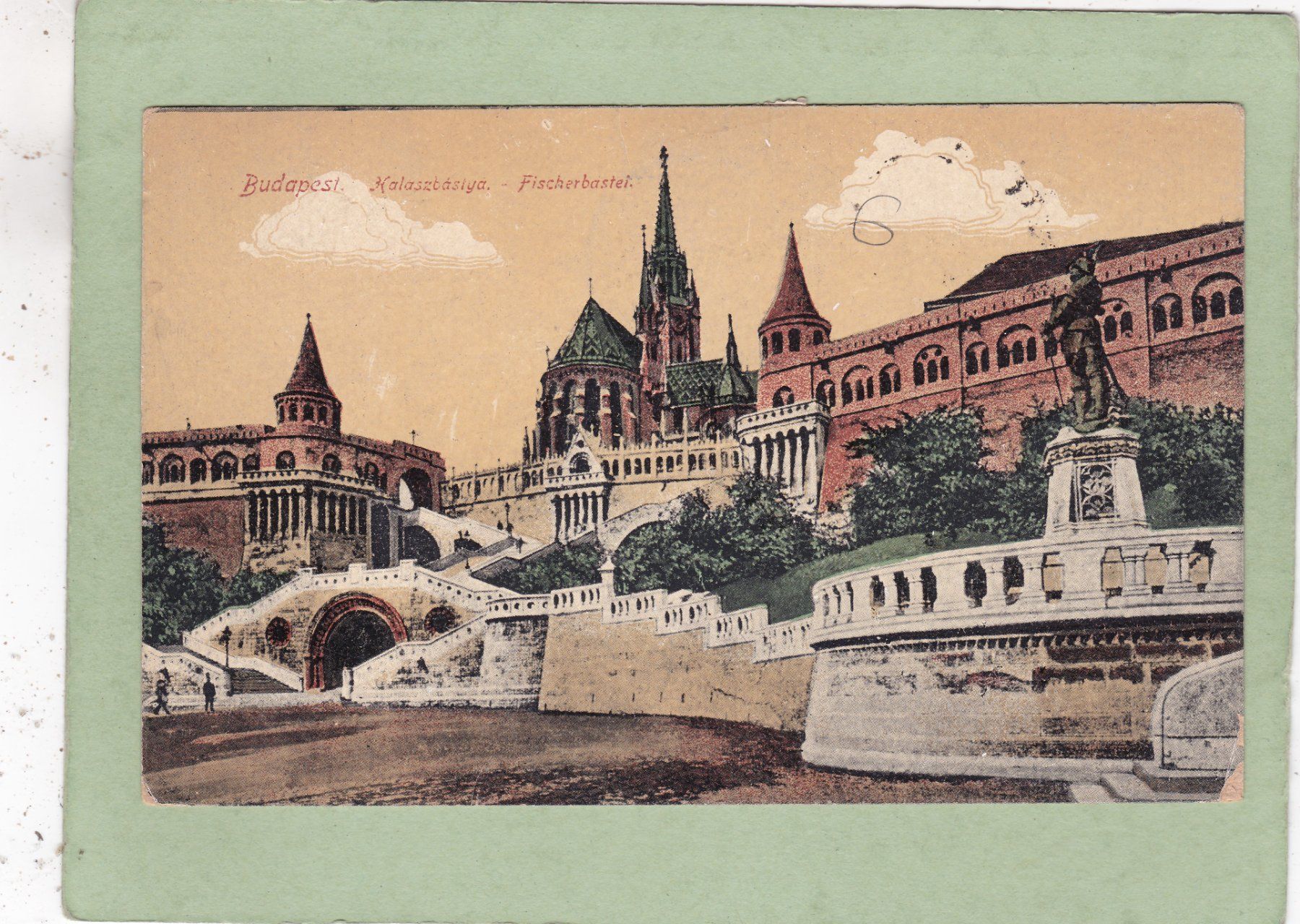 Cartoline postali: Ungarn Budapest  Fischerbastei – Usato da Herisau venduto da Lisegrat2008