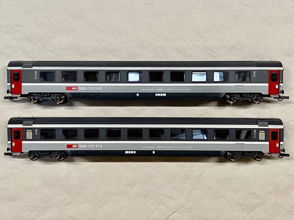 Roco 64680 voitures EC EuroCity Apm Ex-Cisalpino SBB CFF FFS (HO 1/87) - Modélisme