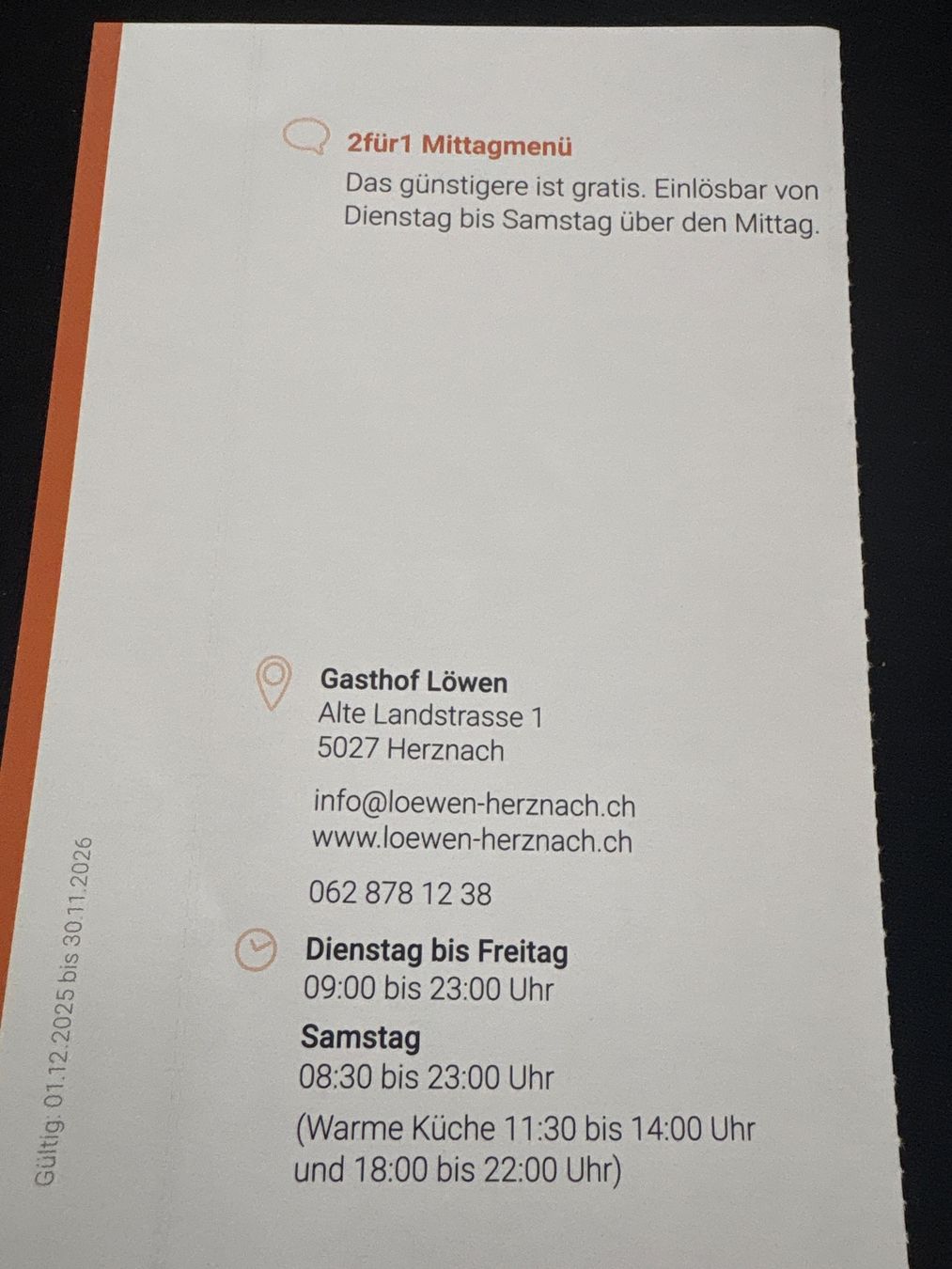 Buoni: Bon 2 pour 1 pour un restaurant – Nuovo (secondo la descrizione) da Düdingen venduto da Yellow 1