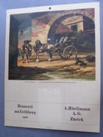 Brauerei HÜRLIMANN Bier Zürich 1928 Géricault Pferde Gespann