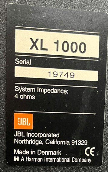 JBL Haut-parleurs: JBL XL1000 – D'occasion à Satigny par carbone888 2