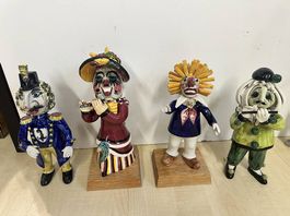 4 x Fasnachtsfiguren Deola