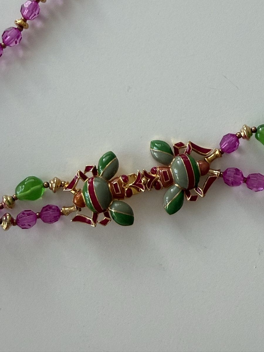 Catenine: Bunte Vintage Halskette mit Käfer-Verschluss – Usato da Winterthur venduto da tat_ky5h 4