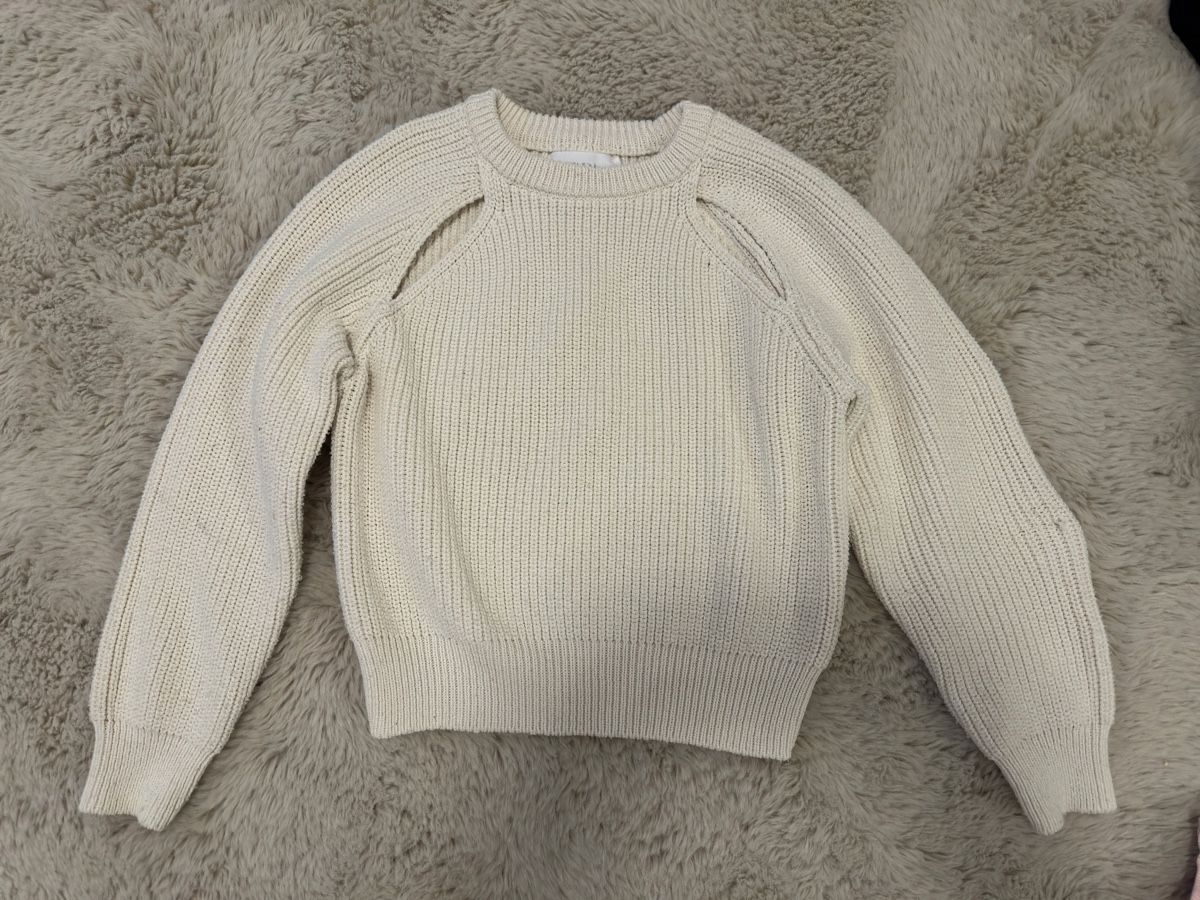 Zara Pullover & Sweatshirts: Zara Strickpullover, Gr. 140, Beige, Herbst, Mädchen 🍂 – Gebraucht aus Jonen von rdi_qj9p
