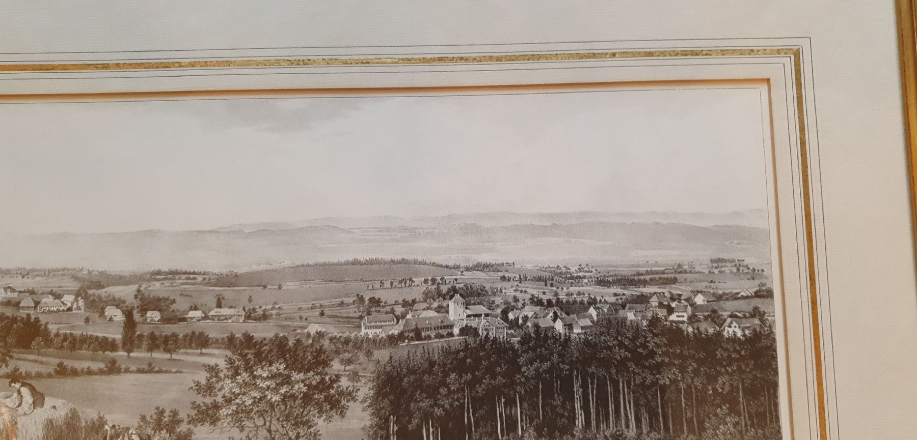 Grafiken & Lithographien: Bild - Lithographie im Goldrahmen. Von Wo? – Gebraucht aus Kreuzlingen von Rschweiz1 3