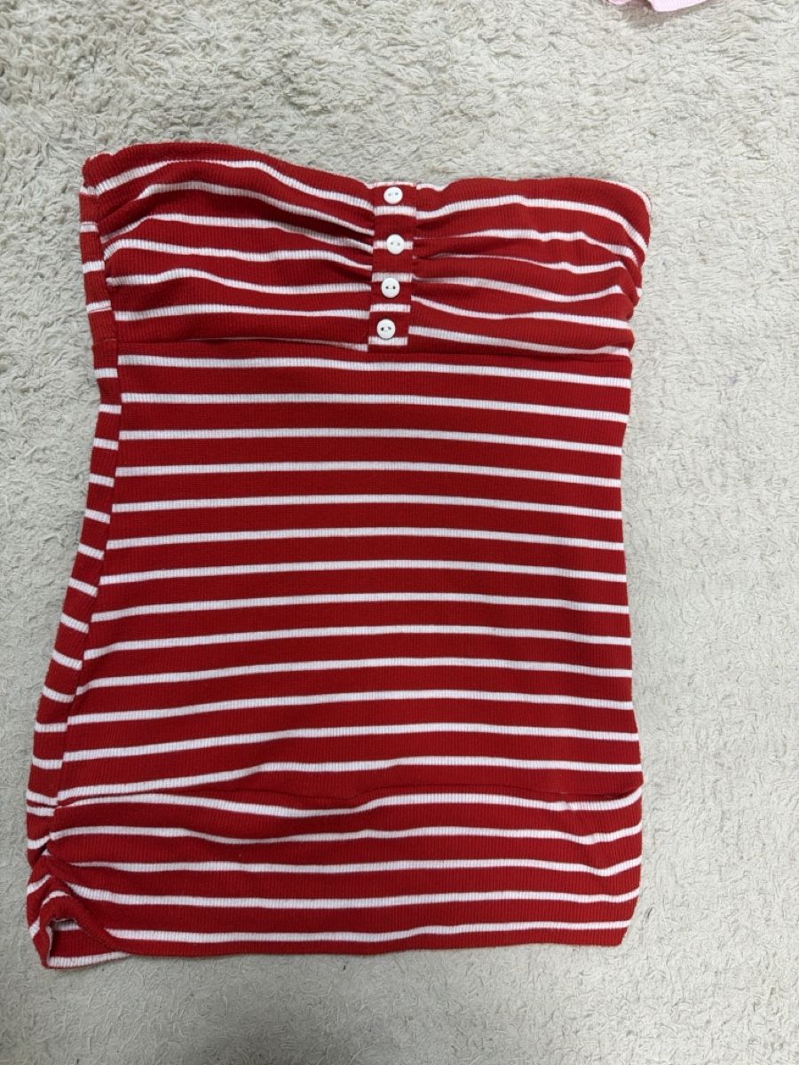 Top: Tube Top gestreift – Usato da St. Gallen venduto da may_8b6p