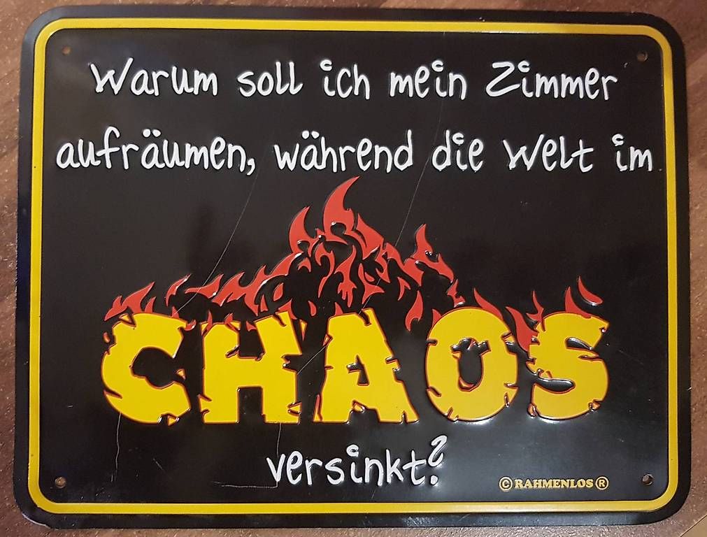 Insegne: Blechschild CHAOS – Usato da Seewil venduto da HevySchluep