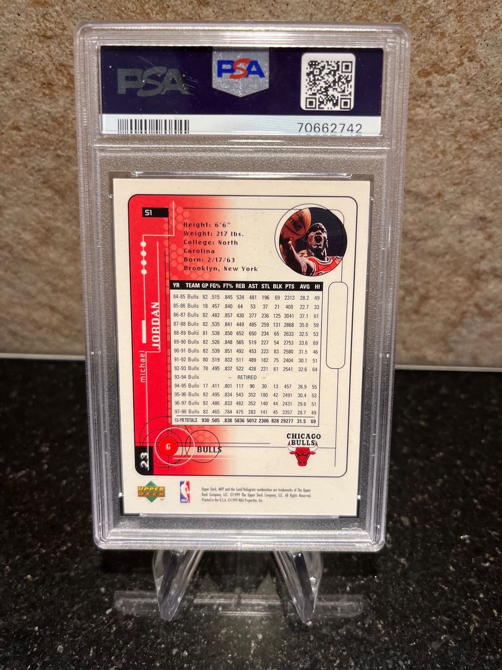 Nba Sammelbilder & Trading cards: NBA MVP Michael Jordan Silver Script promo PSA 9‪ – Gebraucht aus Moudon von AndreSR89 2