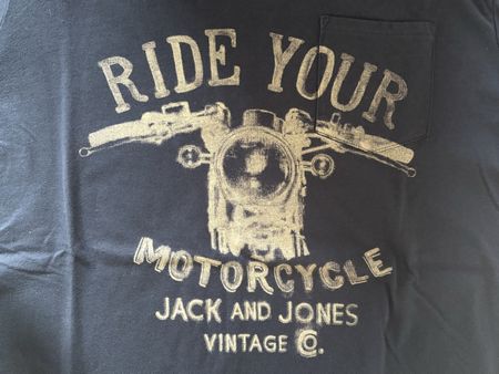 NEU** Ride Your Motorcycle Shirt - M - Jack&Jones Vintage