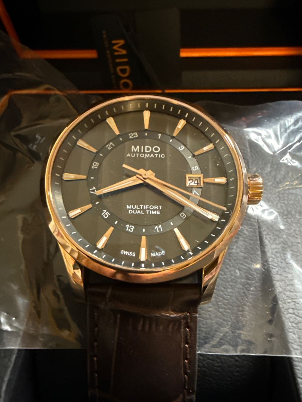 Mido Montres: Mido Multifort Dual Time Automatic 41.5 mm Neu – Neuf (Voir description) à Pfeffingen par Allhandelklgwatches