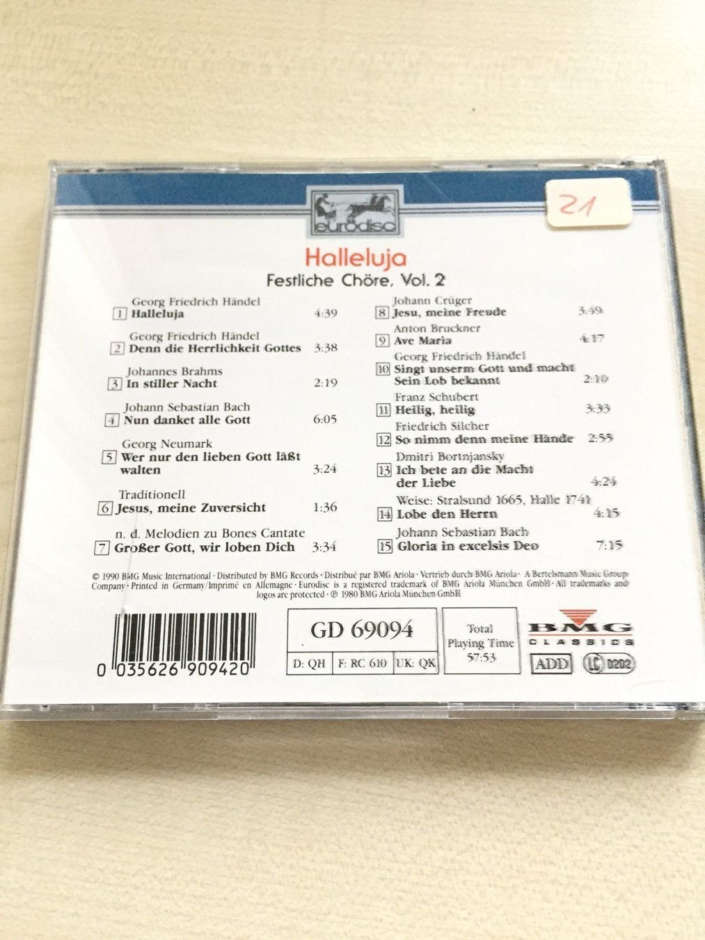 CD: Festliche Chöre Vol.2 – Usato da Rüti ZH venduto da alumedien 1