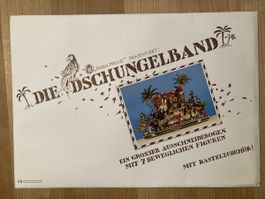 Bastelbogen * Die Dschungelband 7 bewegliche Figuren Rarität