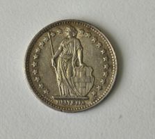1FR: 1Franken-Silbermünze 1952