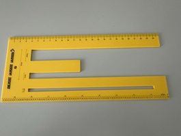 Mass-Schablone - seltenes Original der Schweizerischen Post