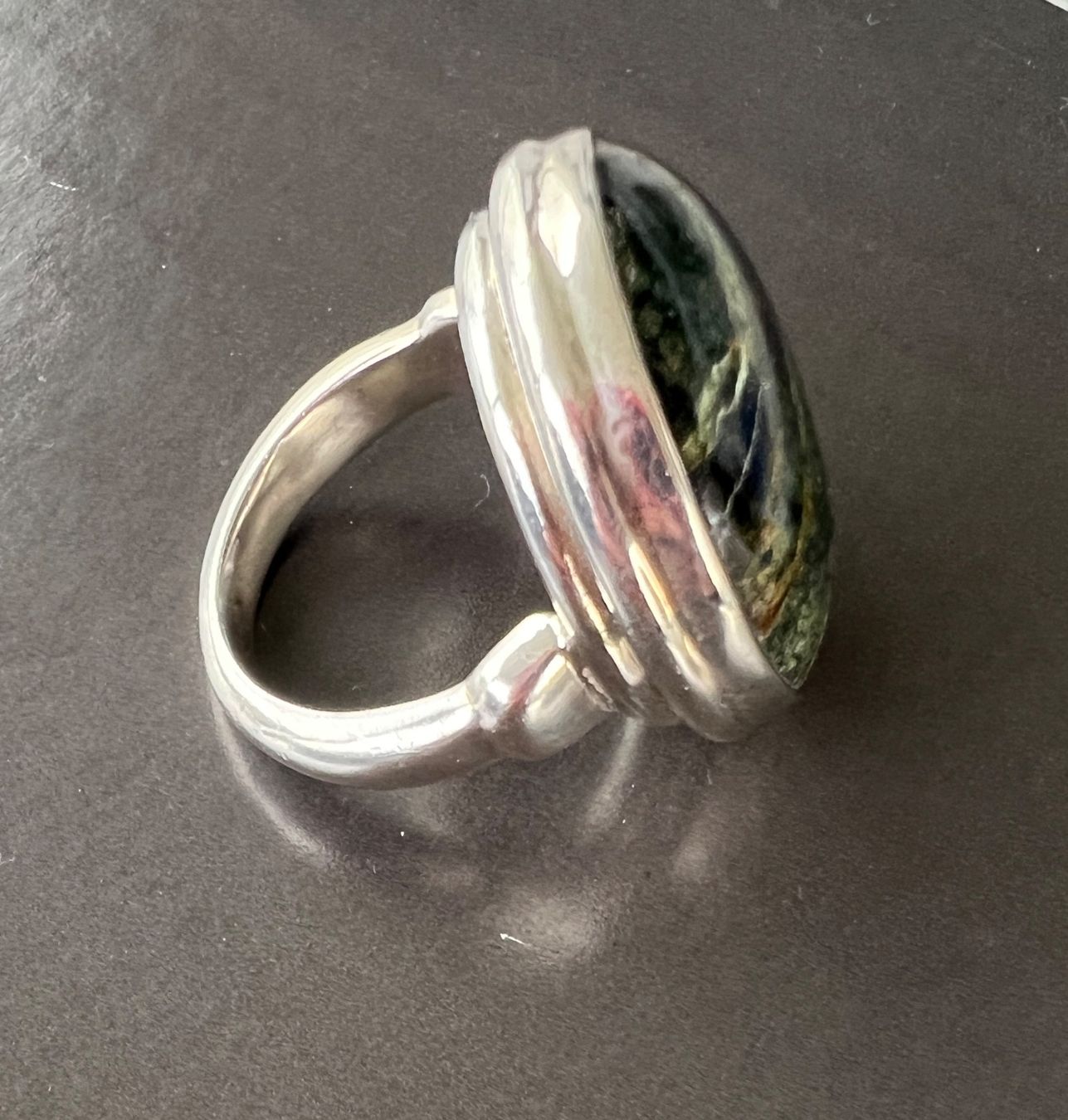 Anelli: Ring aus Silber mit Zebra Jasper – Nuovo e nell'imballaggio originale da Münsingen venduto da Krone75 3