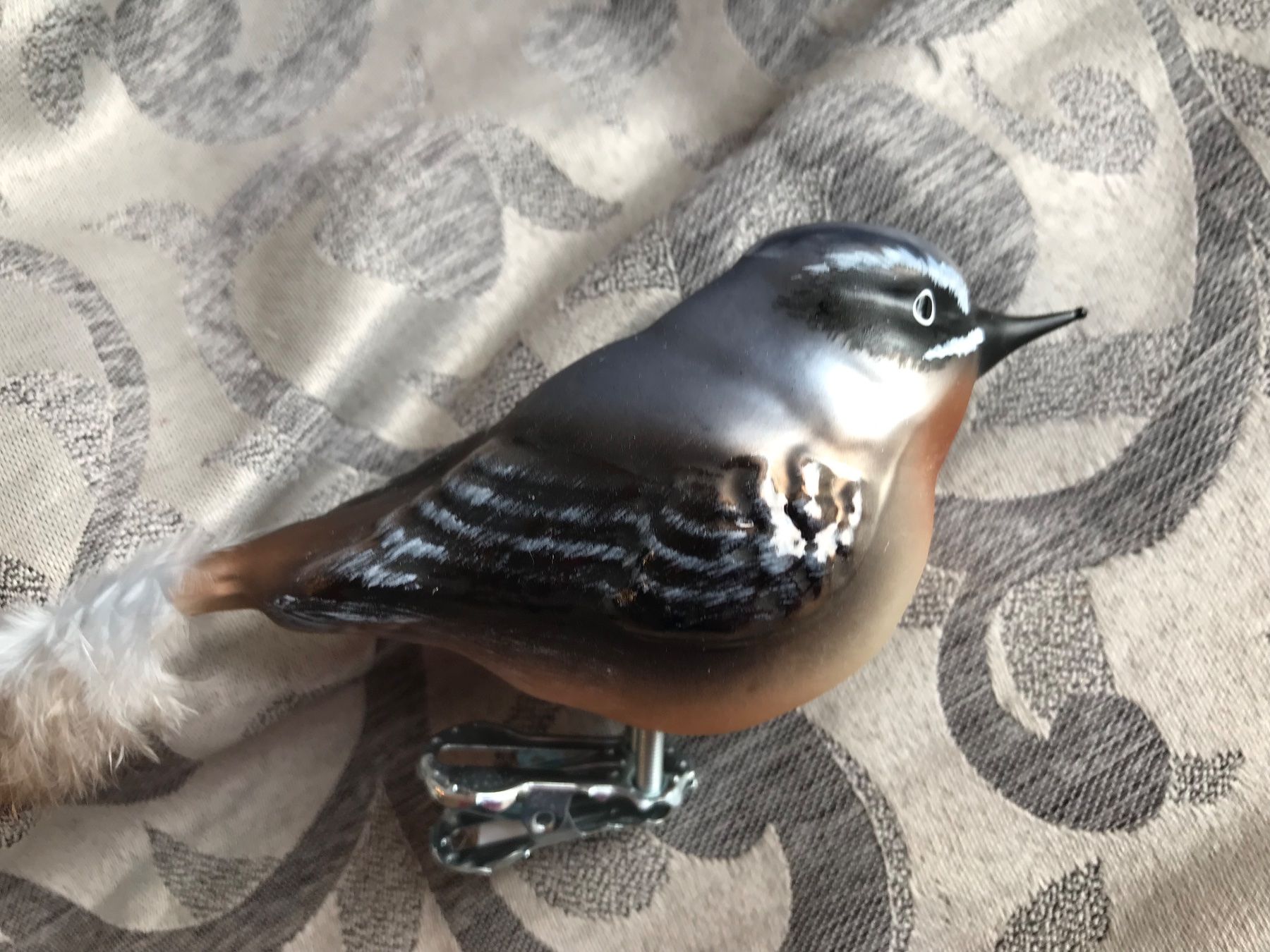 Tutte le decorazioni: Steinschmätzer Vogel Christbaumschmuck – Nuovo e nell'imballaggio originale da Alpnach Dorf venduto da marvo 5