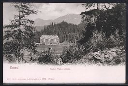 Davos, Basler Sanatorium mit Bergpanoram