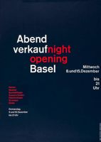 Hans-Christ. Pulver, Abendverkauf night opening Basel, 1967