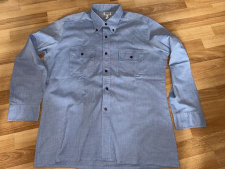 Ackermann Herrenhemd hellblau einf. Brustweite ca. 60 cm