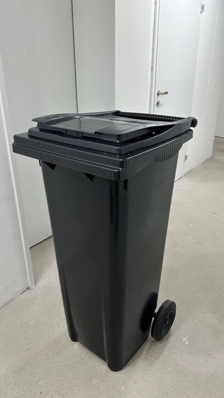 Altro per Ufficio & Commercio: Abfallbehälter/Abfallcontainer schwarz 140 l – Usato da Niederrohrdorf venduto da f.jki