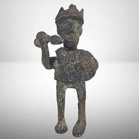 🗿 Afrikanische Bronze Kriegerfigur – Benin Stil ✨