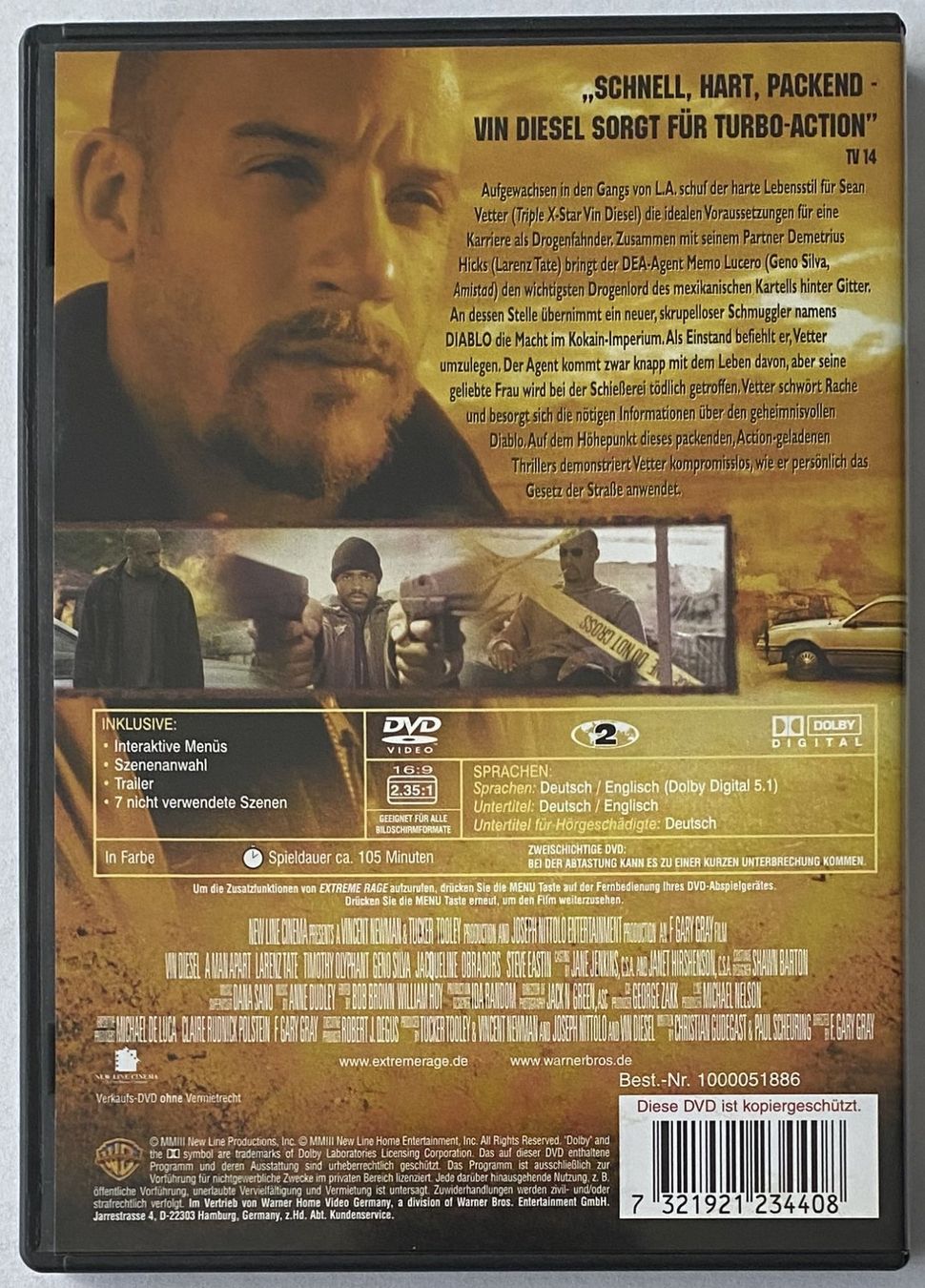 Tutti i DVDs: Extreme Rage – Usato da Flums venduto da Asquillo 1